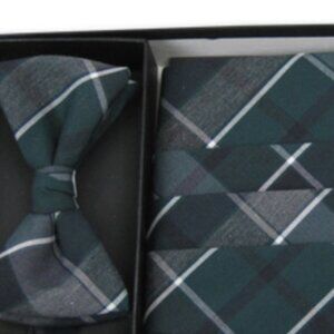 GRAYSON PLAID CUMMERBUND & BOW TIE SET